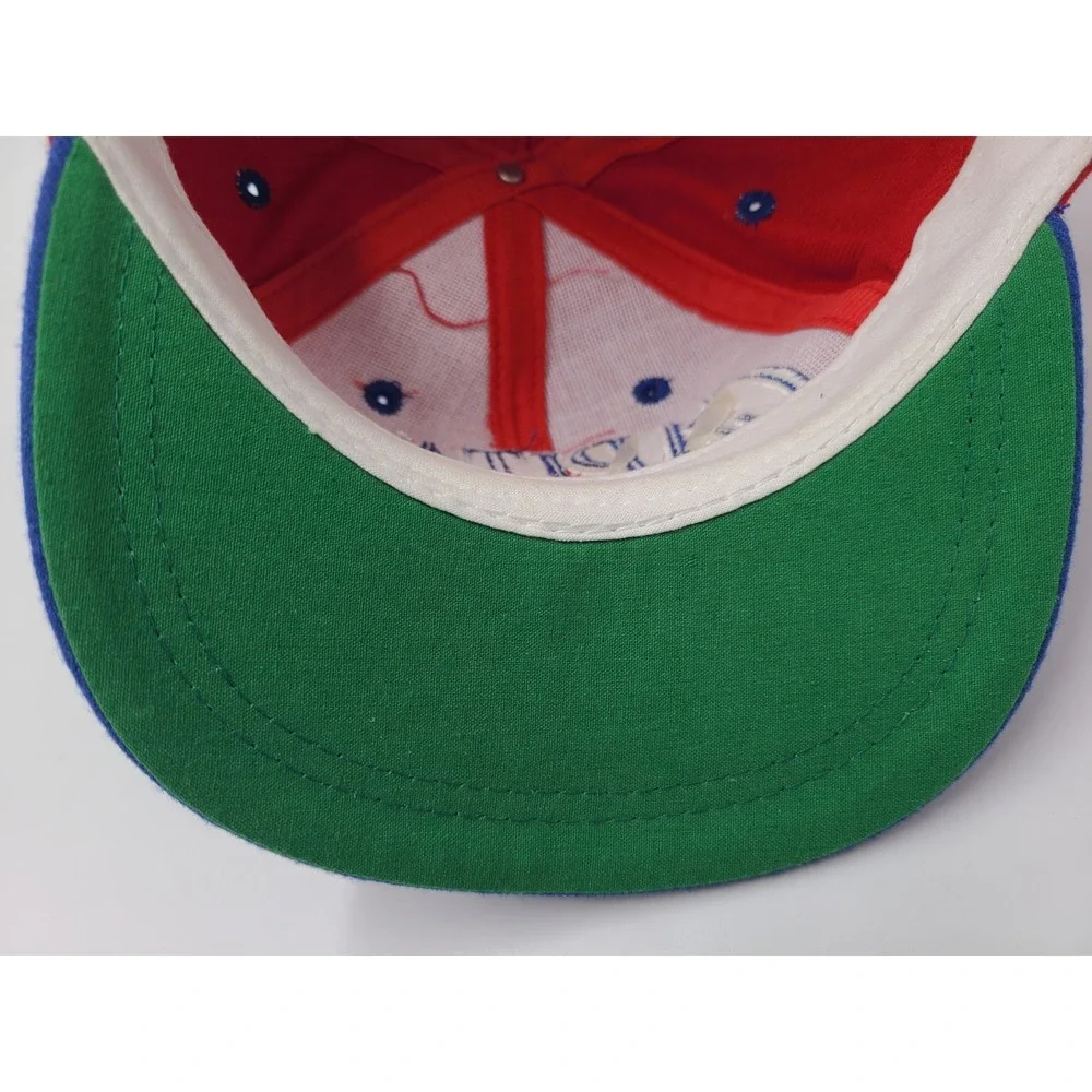 Vintage Washington Capitals The Game Fitted 6 1/2 Hat Cap Youth Boy NHL Red Blue